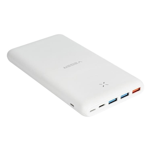 VEGER Powerbank 20000 mAh 20W PD QC 3.0 3A S22 - Vit