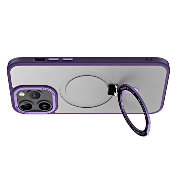 iPhone 15 Pro Max Mobilskal Magsafe Kickstand - Lilla Lila