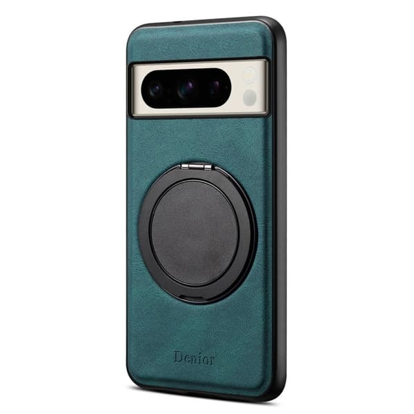 DENIOR Google Pixel 8 Pro Magnetfodral med ställ i Konstläder TPU - Blå