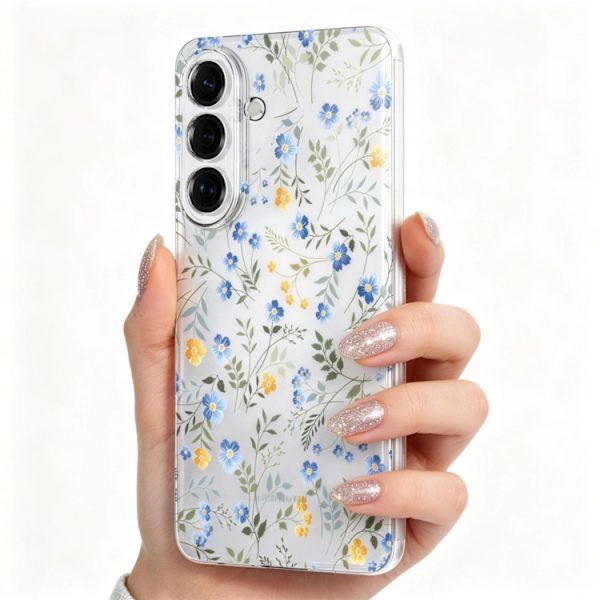 Tech-Protect Mobilskal För Galaxy S26 Flexair - Spring Flowers Transparent