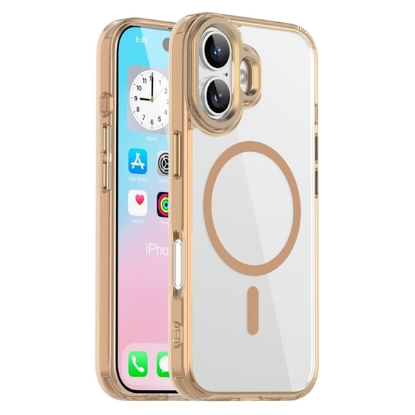 Mobilskal till iPhone 17 MagSafe TPU+PC Transparent - Guld Guld