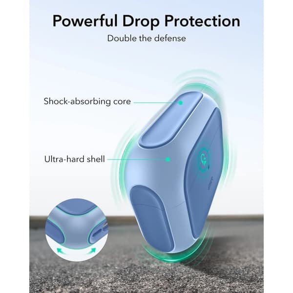 ESR Airpods Pro 3 Skal Magsafe Orbit Halolock - Titanium Silver