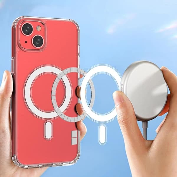 Mobilskal till iPhone 15 Plus Magsafe Armored Gel - Transparent Transparent