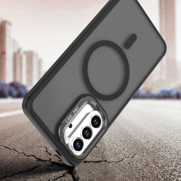 Mobilskal för Samsung Galaxy S26 Magnetiskt Fällbart Ställ - Svart
