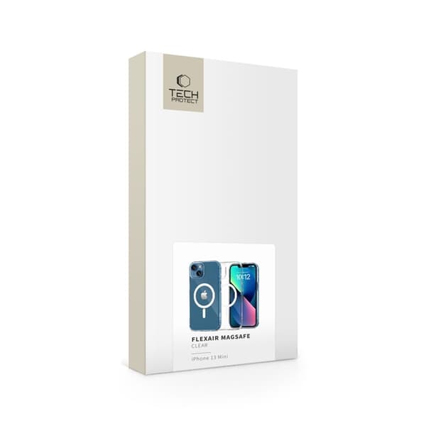 Tech-Protect Mobilskal till iPhone 13 Mini Magsafe Flexair - Clear Transparent