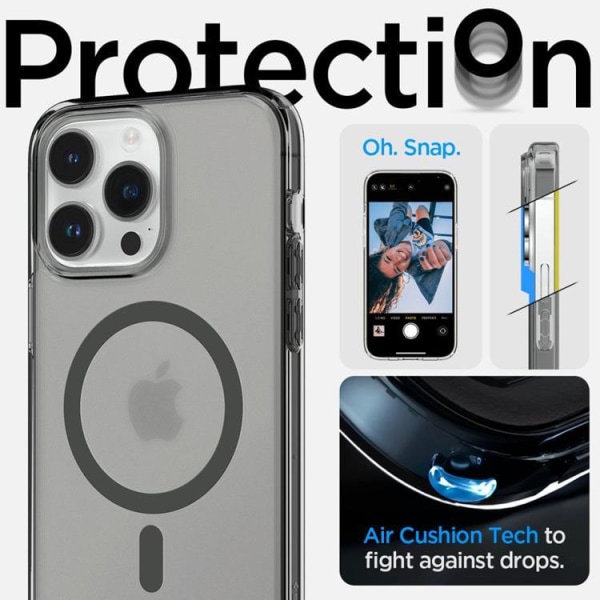 Spigen iPhone 14 Pro Max Skal Magsafe Ultra Hybrid - Frost Svart