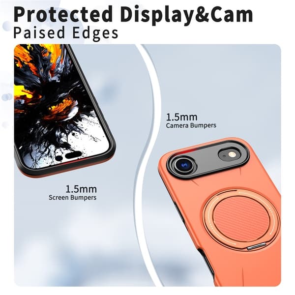 Mobilskal till iPhone Air MagSafe Rotating Kickstand - Orange Orange