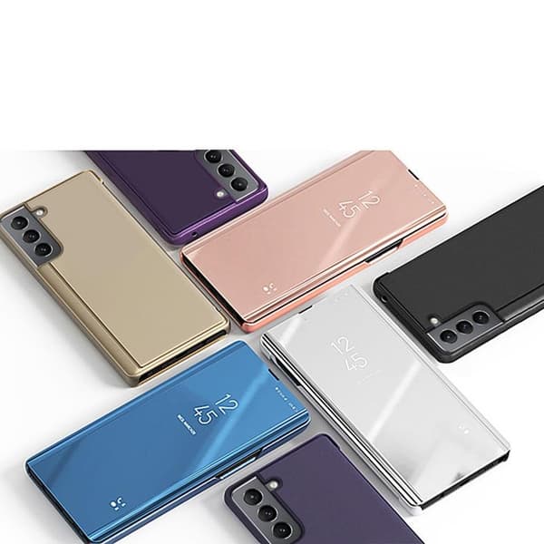 Galaxy S22 Plus Cover Clear View - Blå Blå