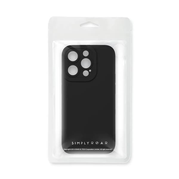 Roar iPhone 15 -puhelimen kuori Luna - Musta Svart