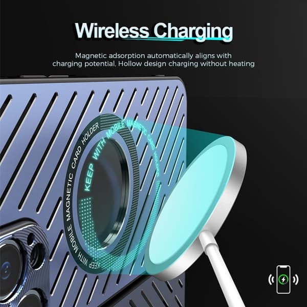 R-JUST RJ57 Mobilskal till iPhone 12 Pro Max Metall TPU MagSafe Silver