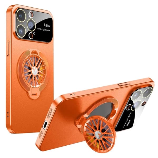 Mobilskal till iPhone 15 Pro Max Magsafe Hard PC - Orange Orange