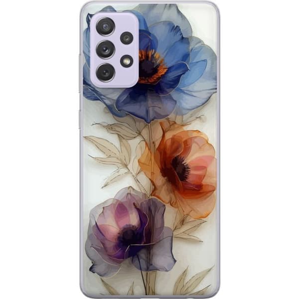 Telefontaske til Samsung Galaxy A52s 5G med silkeblomster
