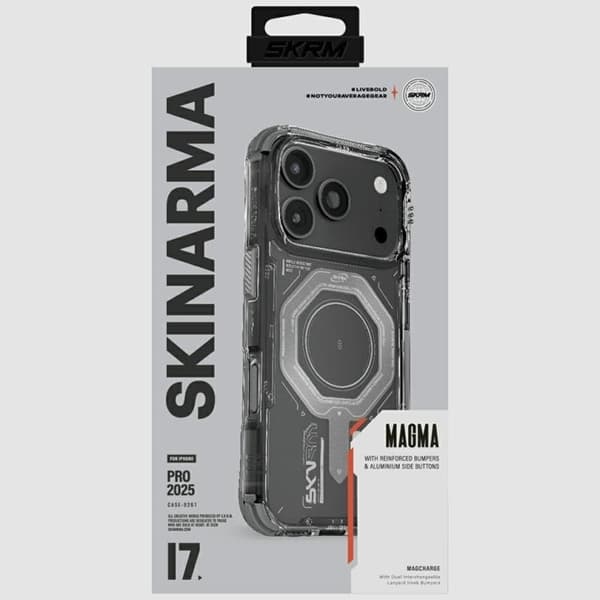 Skinarma Telefontaske til iPhone 17 Pro MagSafe Magma - Grafit Grå