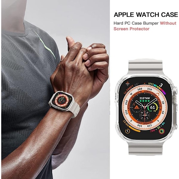 Apple Watch Ultra (49mm) Skal Shockproof - Clear