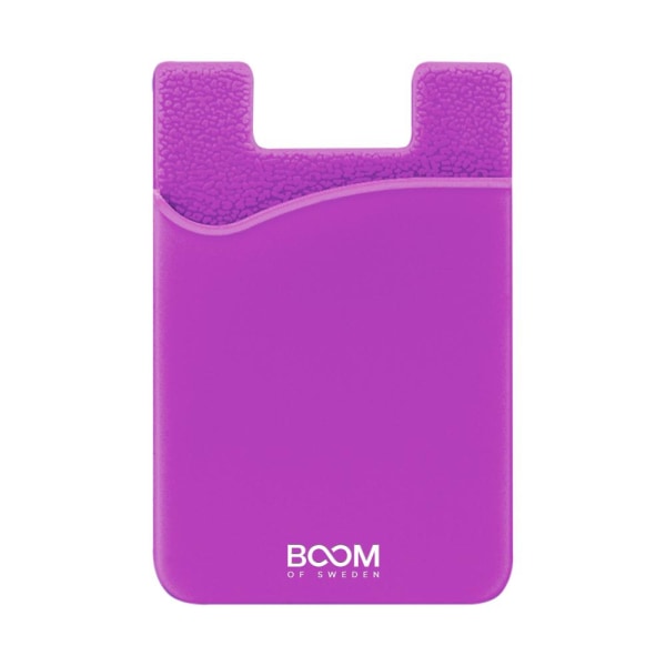 BOOM - Itsekiinnittyvä korttikotelo - violetti Purple