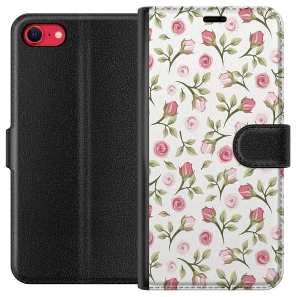 Plånboksfodral till Apple iPhone SE (2020) med Blommigt