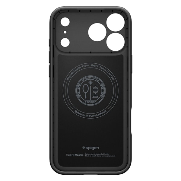Spigen telefontaske til iPhone 17 Pro Magsafe Thin Fit - Sort Svart