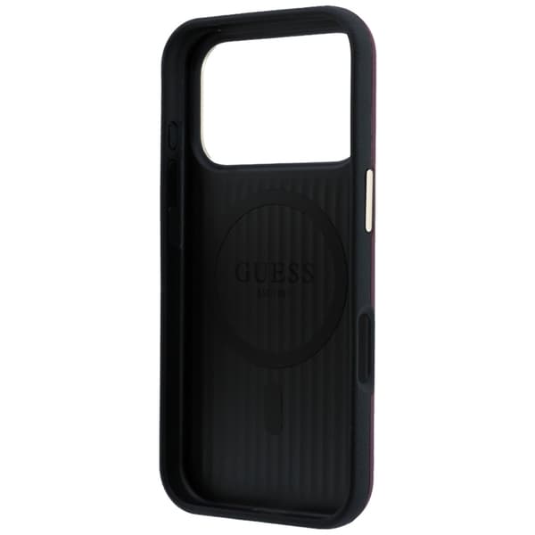 Guess Mobilskal För iPhone 18 Pro/iPhone 17 Pro Magsafe Perforated 4G Gold Logo
