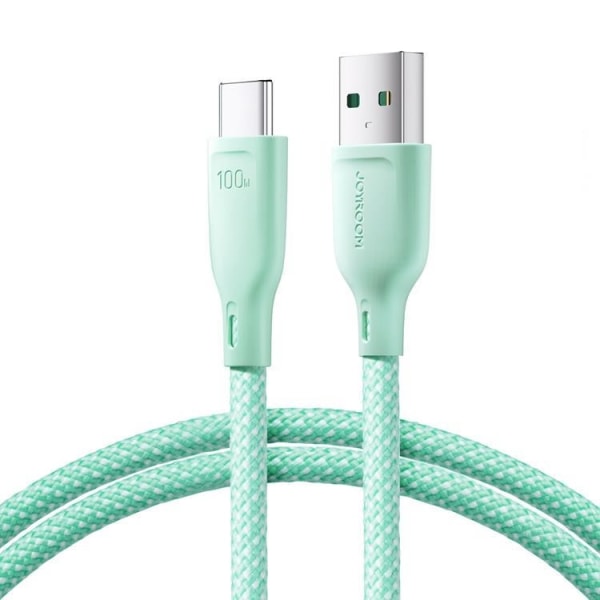 Joyroom USB-C till USB-A kabel 100W 1m Multi-Color - Grön