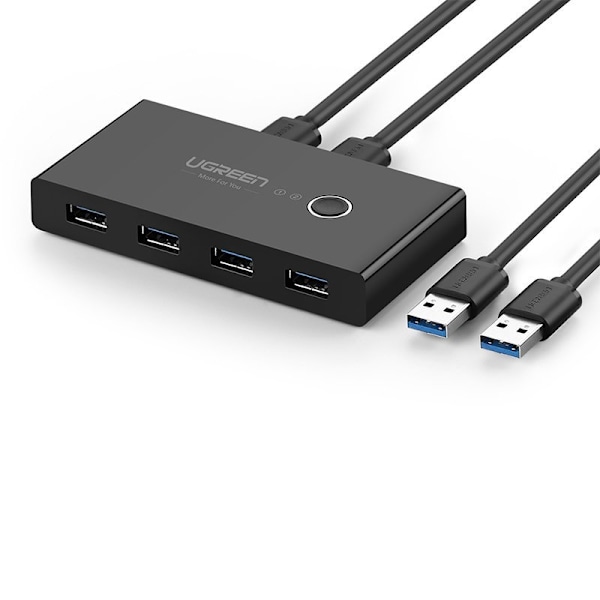 Ugreen Switch Box HUB 4x USB 3.2 Gen 1 USB Splitter - Svart