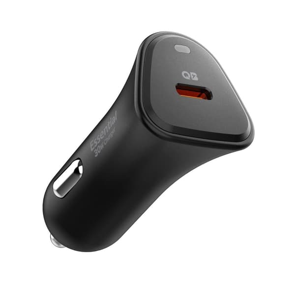 Spigen Biloplader Essential EV301 1-Port 30W - Sort Svart