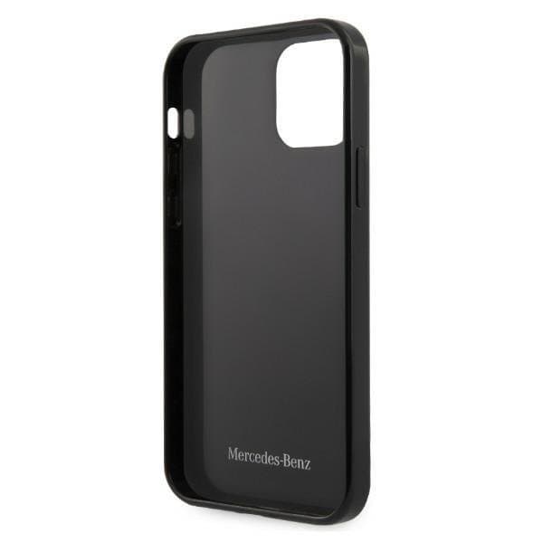 Mercedes Silver Stars -kuviokuori iPhone 12 Pro Max - Musta Black