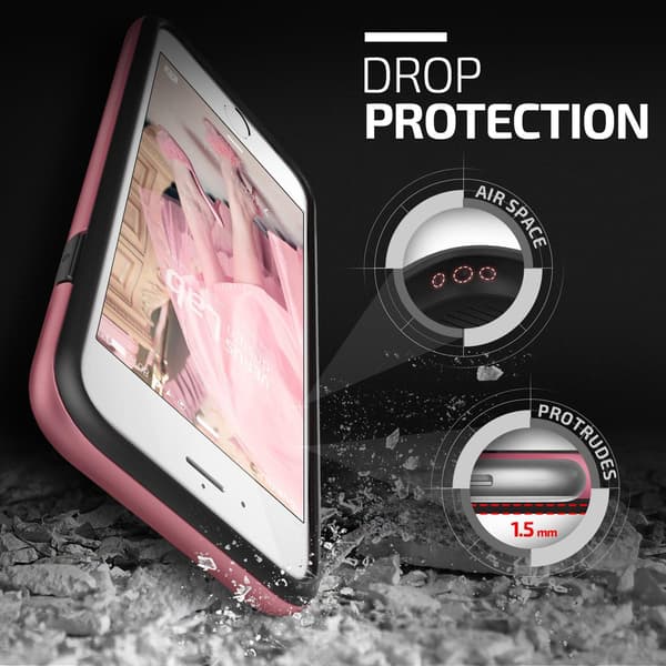Holdbart Verus Verge Cover til Apple iPhone 6 (S) Plus - Rose Pink Rosa