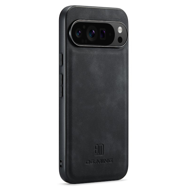 DG.MING Mobilskal till Google Pixel 9 Pro XL PU Läder Svart