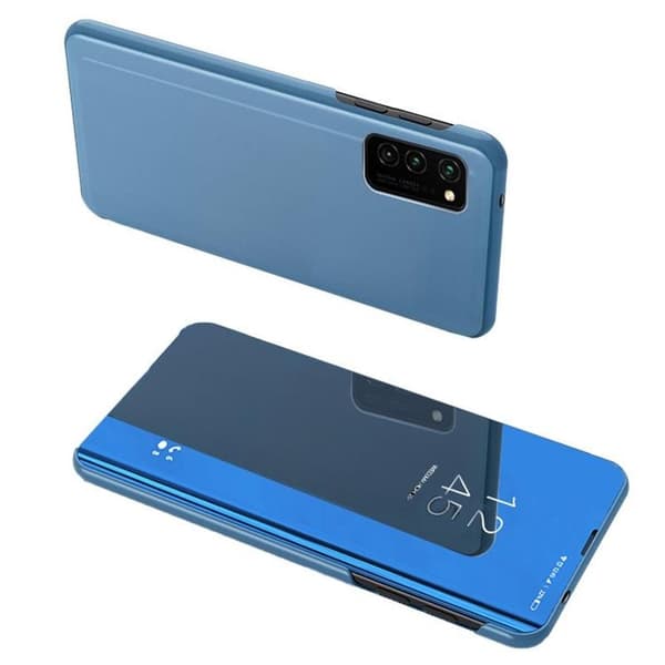 Clear View -kotelo Galaxy A72 - Sininen Blue