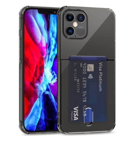 Flexicase Cover med Kortplads iPhone 13 Pro - Sort Black