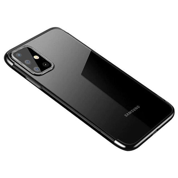 TPU Galvanisering Telefonetui Samsung Galaxy A72 - Sort Black
