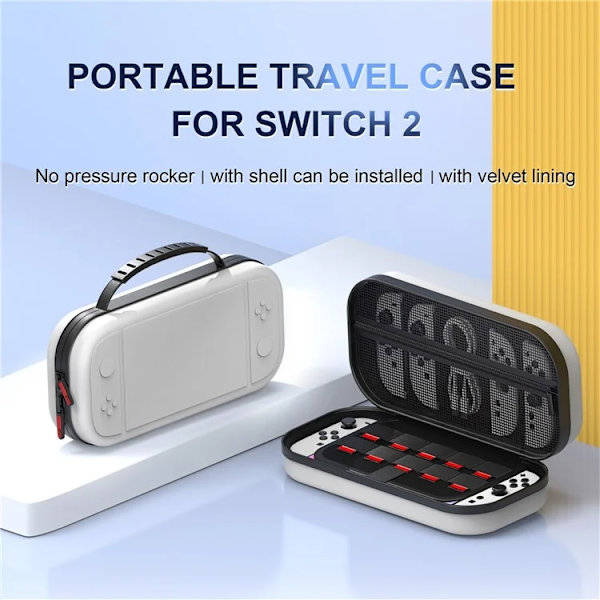 STARTRC GAMES Nintendo Switch 2 Fodral Läder Stor - Vit Vit