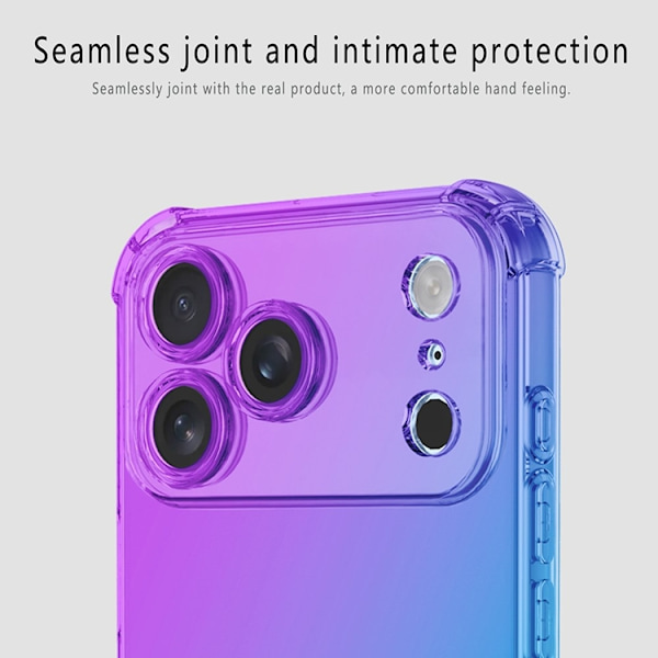 Mobilskal till iPhone 17 Pro Max Gradient Color TPU - Blå/Rosa Blå
