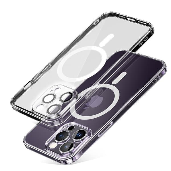 SULADA Mobilskal till iPhone 15 Pro Max TPU+PC MagSafe Transparent