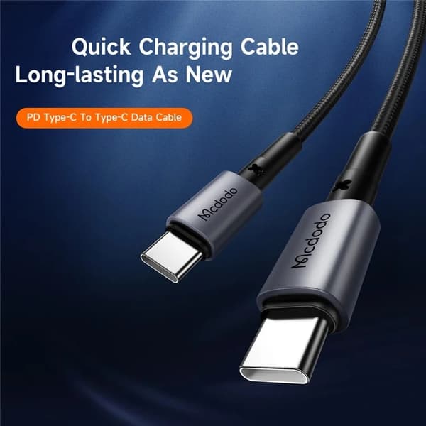 MCDODO USB-C - USB-C 60W Kabel 1.5m CA-3131 PD Prism - Svart Svart