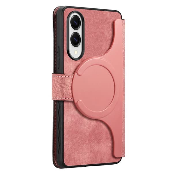 CASENEO Samsung Galaxy S25 Edge Plånboksfodral Konstläder - Rosa