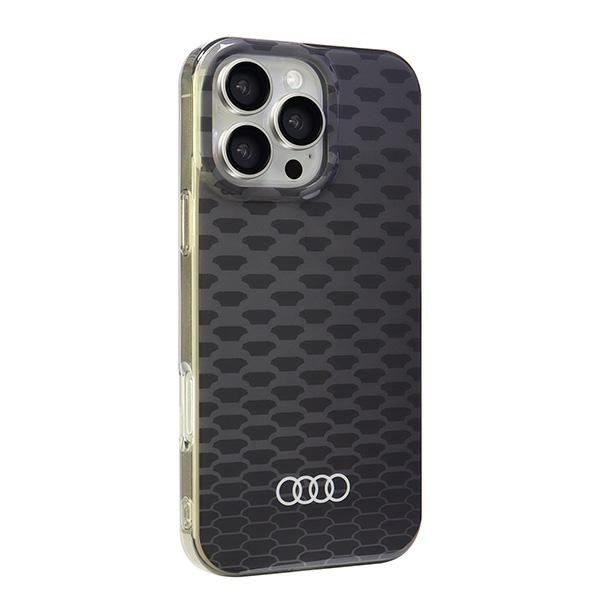 Audi Telefontaske til iPhone 16 Pro Max MagSafe IML Stitching - Sort Black