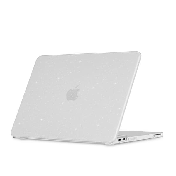 Tech-Protect Fodral För Macbook Neo 13 (2026) Smart Shell - Glitter Clear Transparent