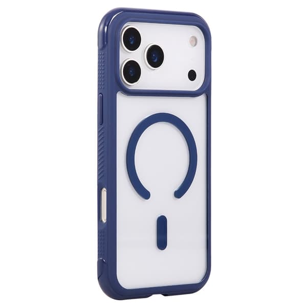 Mobilskal till iPhone 17 Pro MagSafe TPU+PC Transparent - Blå Blå