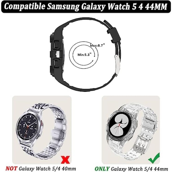 Galaxy Watch 4/5 (46mm) Replacement Case Band - Clear