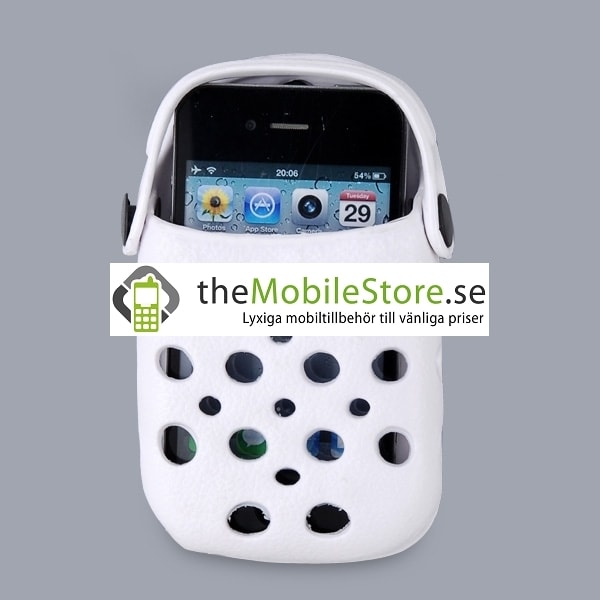 Foam Rubber Slipper hållare till iPhone 4G (Vit) Vit