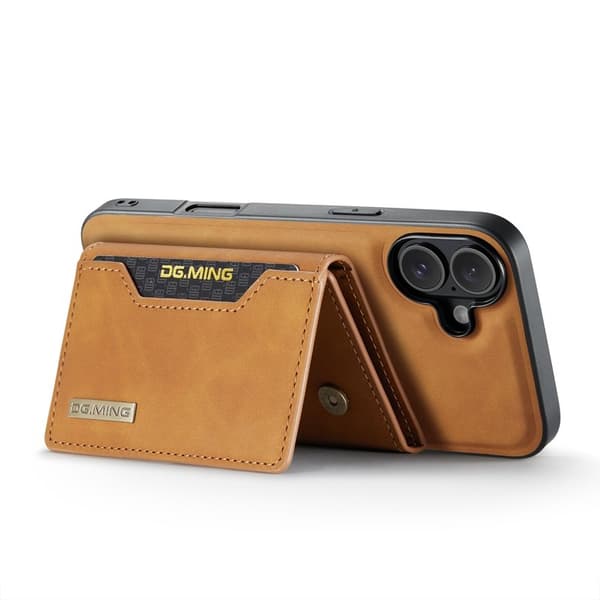 DG.MING M2 Series Mobilskal till iPhone 17 PU + PC + TPU - Brun