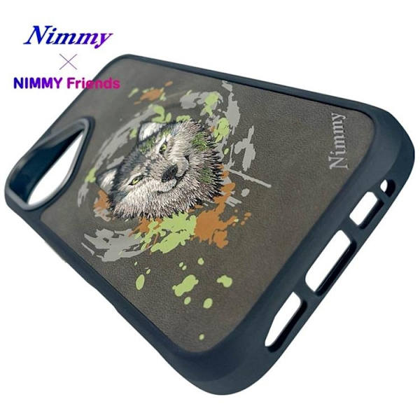 Nimmy Mobilskal till iPhone 16 MagSafe Wolf - Mörkgrå Grå