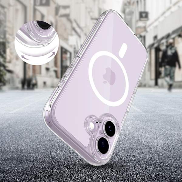 Tech-Protect Mobilskal till iPhone 17 Magsafe Peak - Clear Transparent