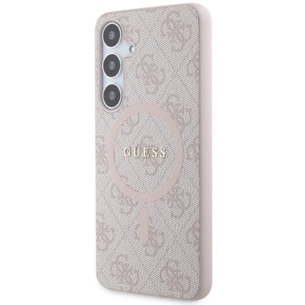 Guess Mobilskal till Galaxy S24 Magsafe Collection - Rosa Rosa