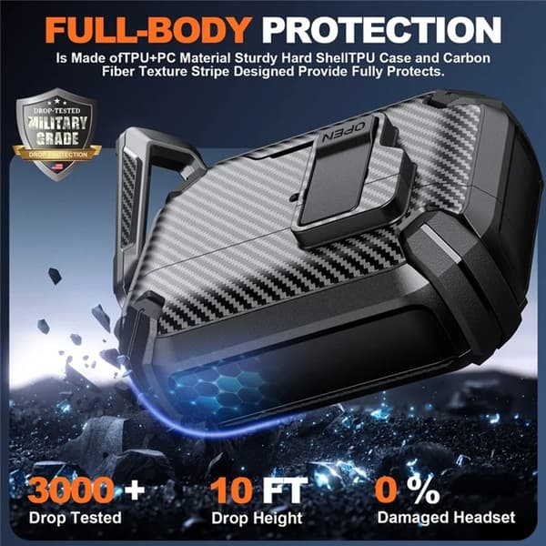 AirPods Pro Skal Magsafe Carbon Fiber - Gul