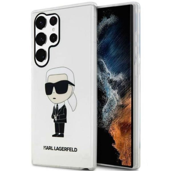Karl Lagerfeld Galaxy S23 Ultra Mobile Suojakuori Ikoninen Karl - Kirkas
