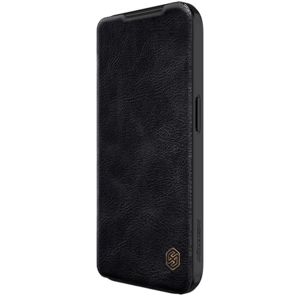 Nillkin iPhone 15 Pro Plånboksfodral Qin Pro Läder - Svart