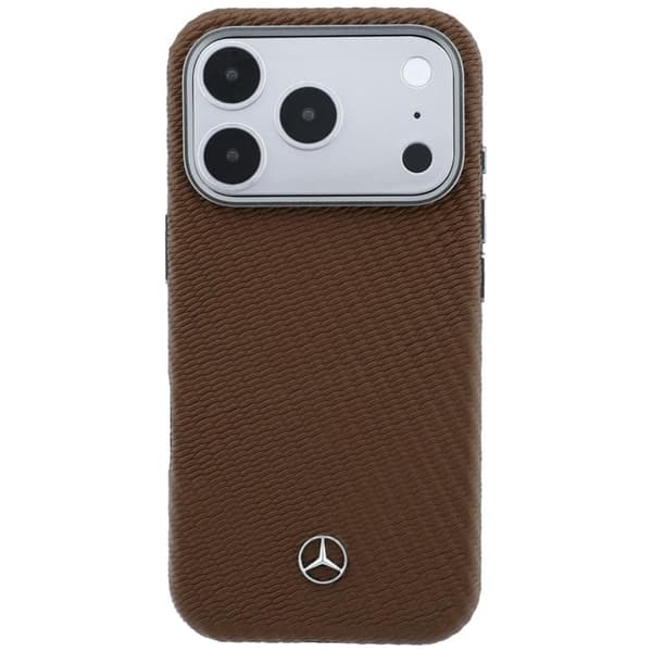 Mercedes Mobilskal för iPhone 17 Pro Max MagSafe Läder Wood Effect - Kamel