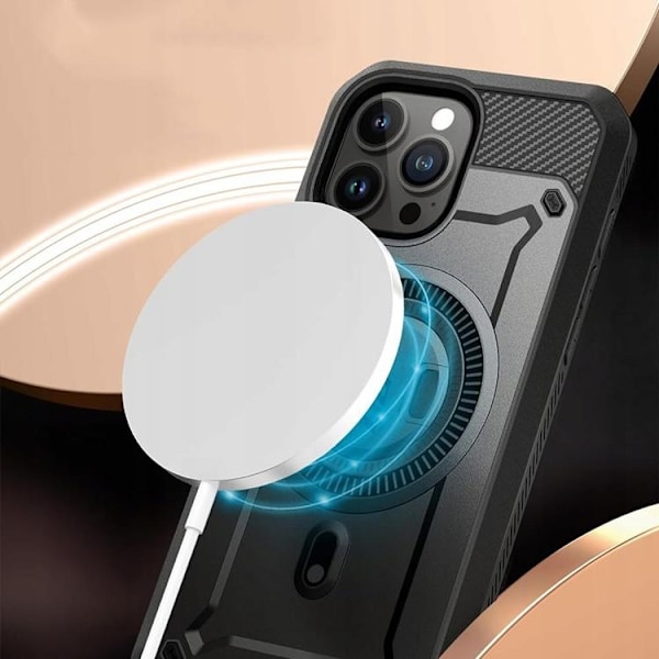 Supcase iPhone 15 Pro Mobilskal Magsafe UB Pro - Svart